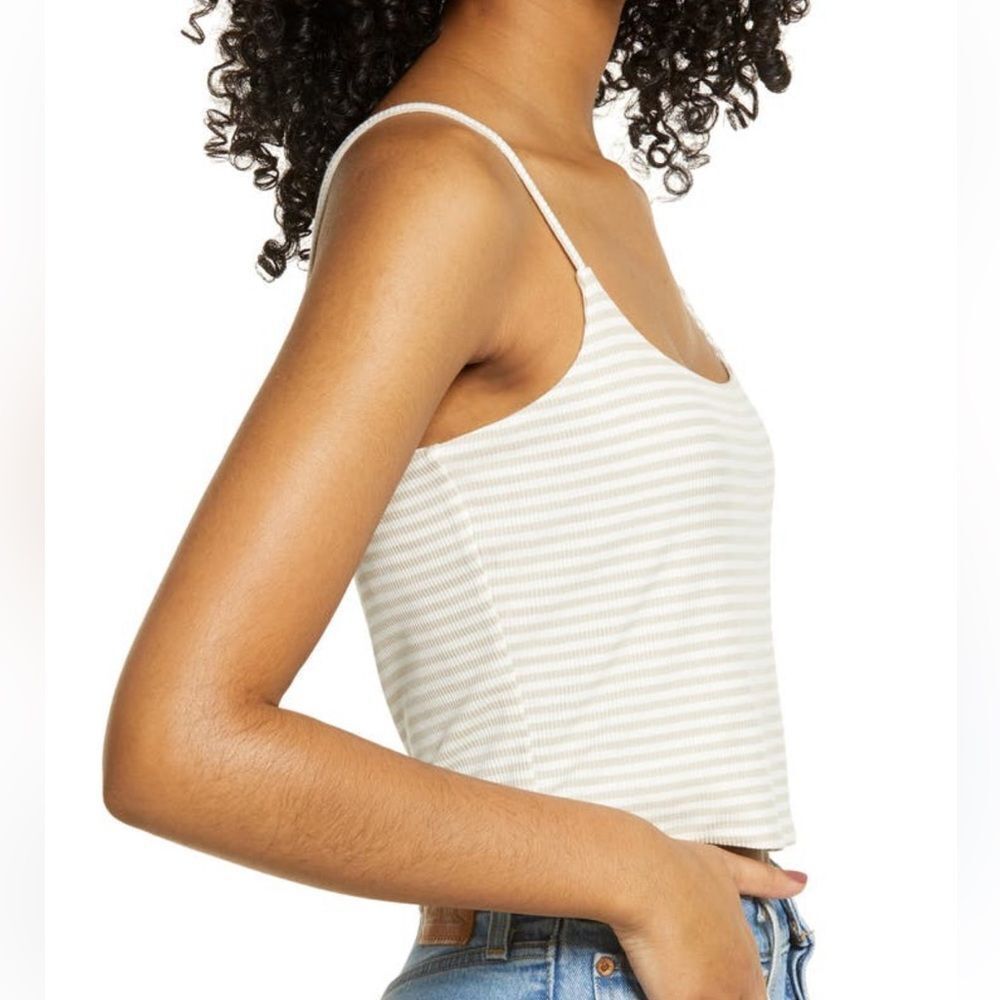 BP Stripe Rib Crop Cami - Picture 3 of 7